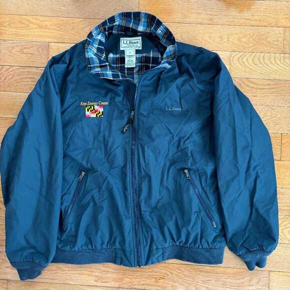 Vtg LL Bean Plaid Blanket‎ Lined Jacket Mens XL Insulated Grandpa Jacket Outdoor - Picture 1 of 8